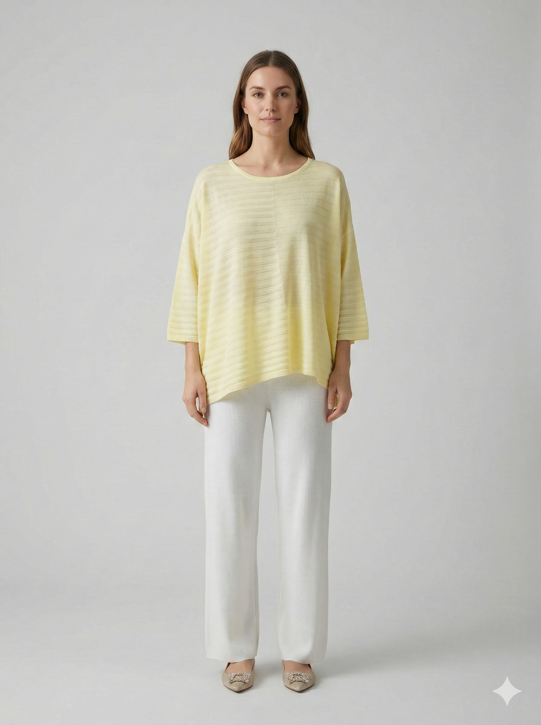 Spring/Summer V-neck Short-sleeved Women's Sweater H6828