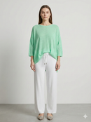 Spring/Summer V-neck Short-sleeved Women's Sweater H6828