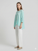 Spring/Summer V-neck Short-sleeved Women's Sweater H6828