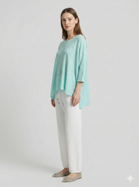 Spring/Summer V-neck Short-sleeved Women's Sweater H6828