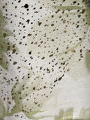 long sleeves v-neck spring sweater Square Print sy6024