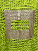 long sleeves v-neck spring sweater Square Print sy6022