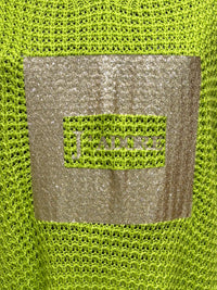 long sleeves v-neck spring sweater Square Print sy6022