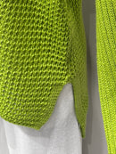 long sleeves v-neck spring sweater Square Print sy6022