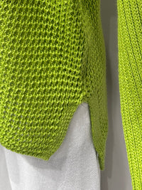 long sleeves v-neck spring sweater Square Print sy6022