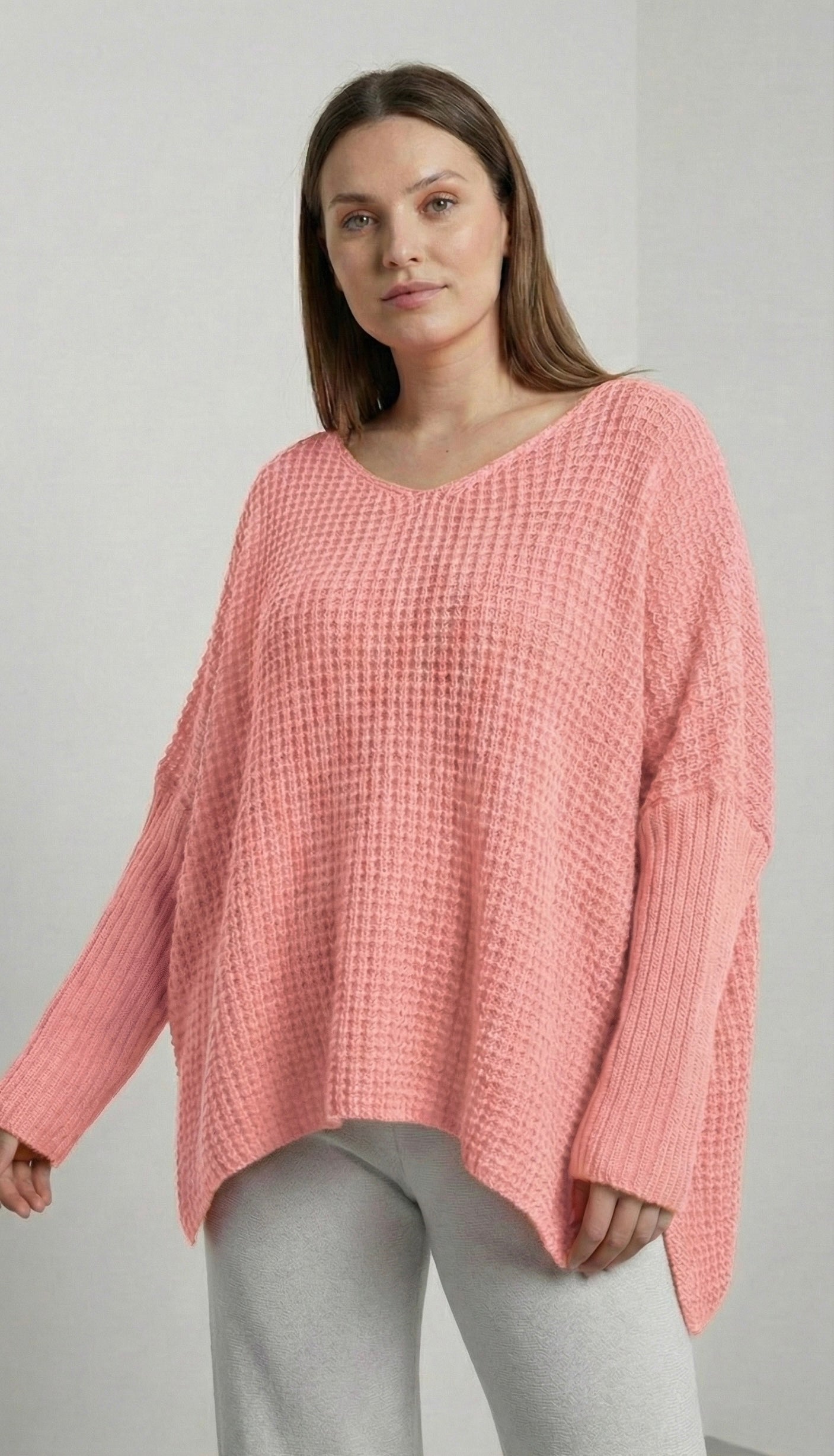 long sleeves v-neck spring sweater sy6023