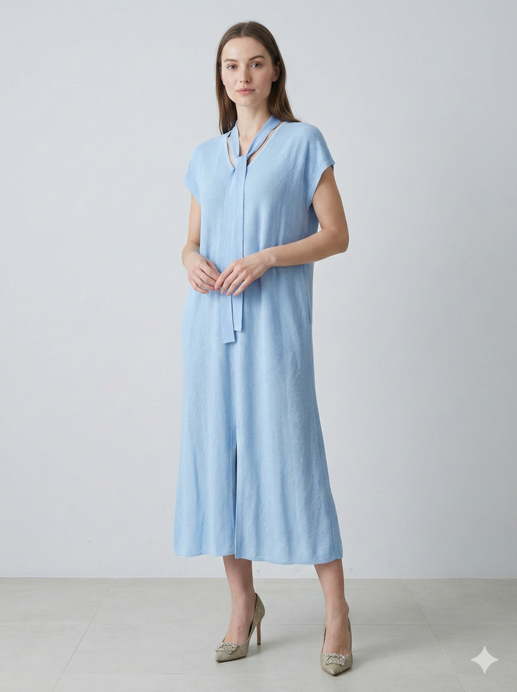 Spring/Summer Jacquard Maxi Dress H6859