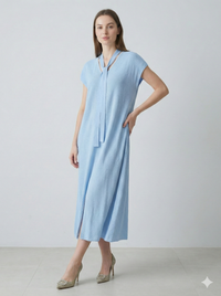 Spring/Summer Jacquard Maxi Dress H6859