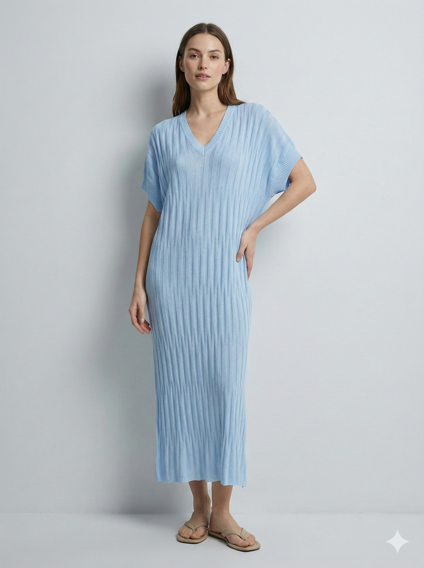 Spring/Summer Jacquard Maxi Dress H6858