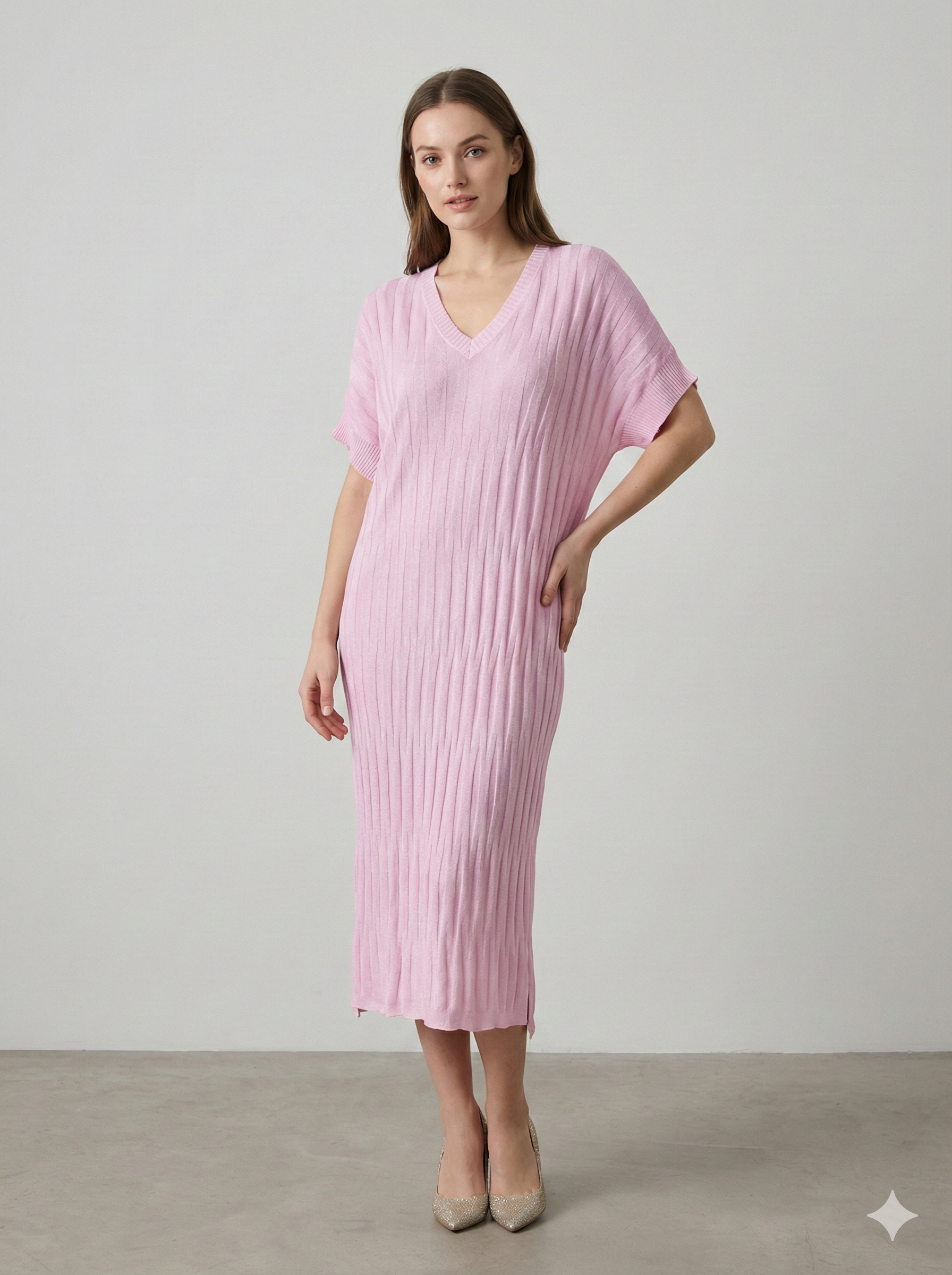 Spring/Summer Jacquard Maxi Dress H6858