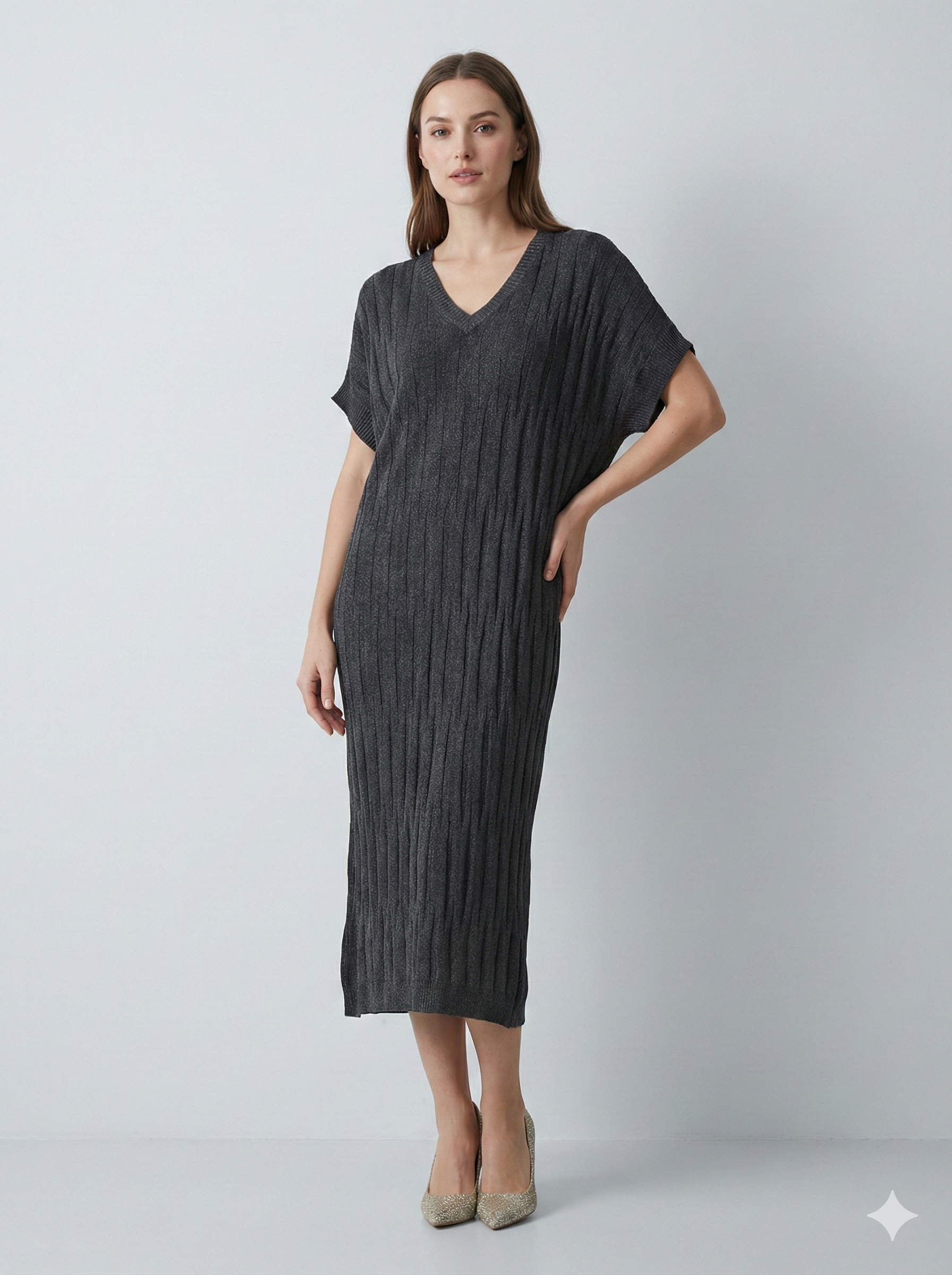 Spring/Summer Jacquard Maxi Dress H6858