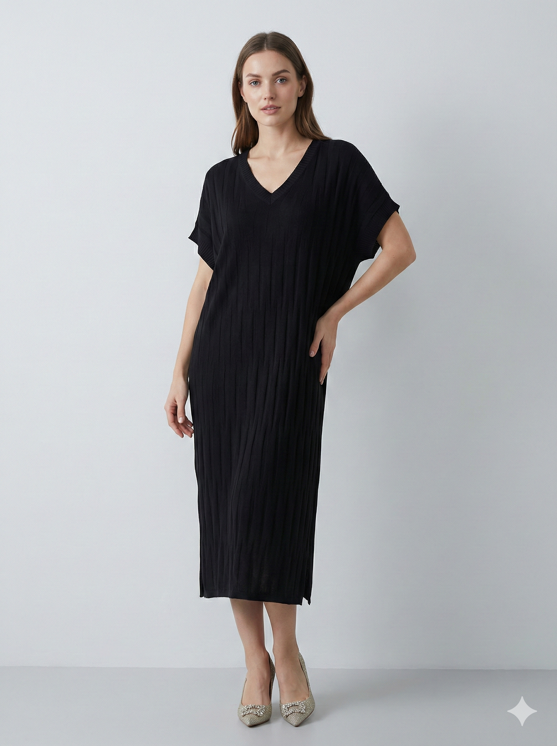 Spring/Summer Jacquard Maxi Dress H6858