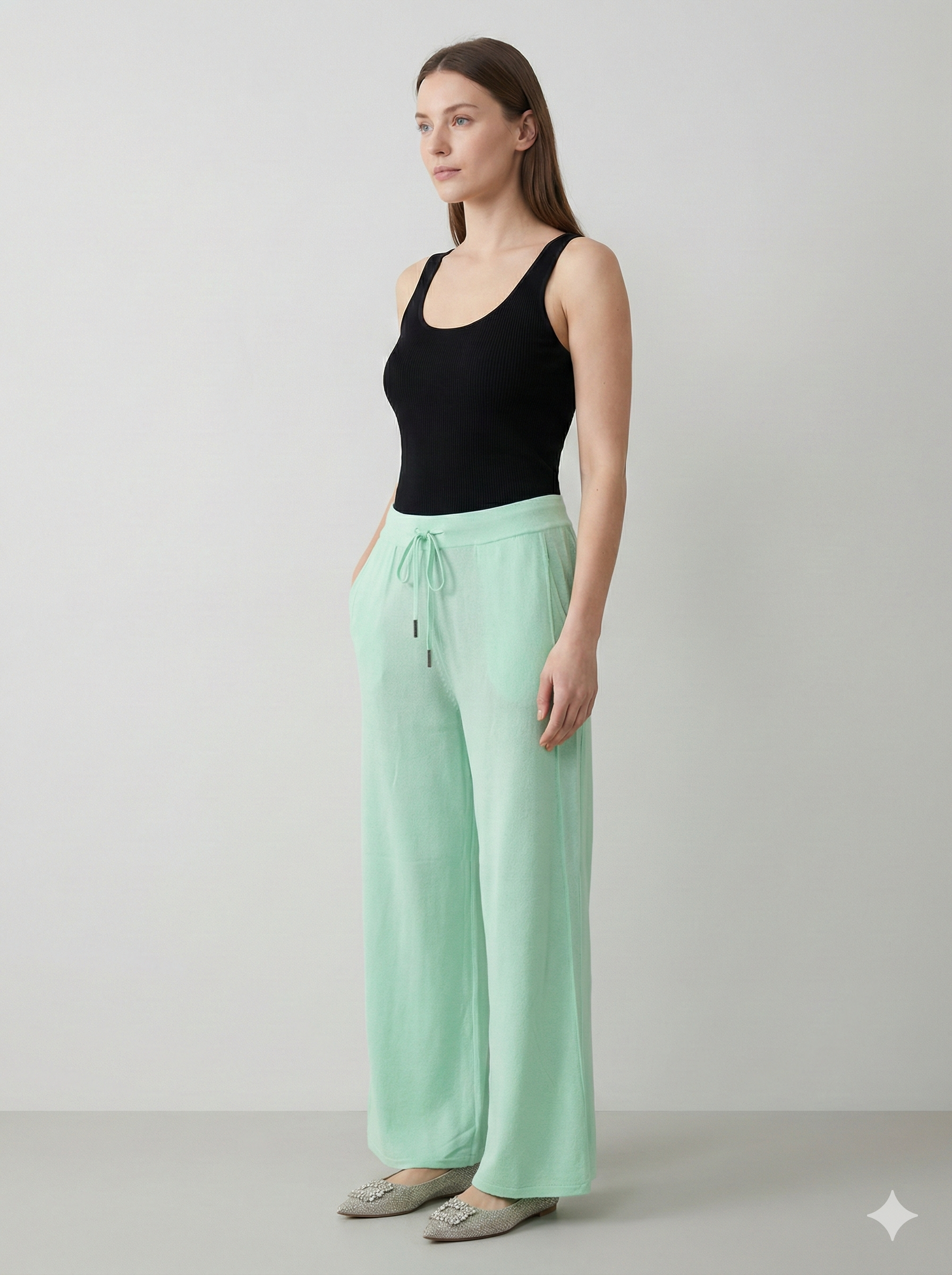 Spring/Summer Wool Pants H6879