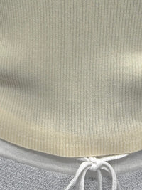 V-neck ribbed, high-elasticity women's vest - a summer essential. 92009B