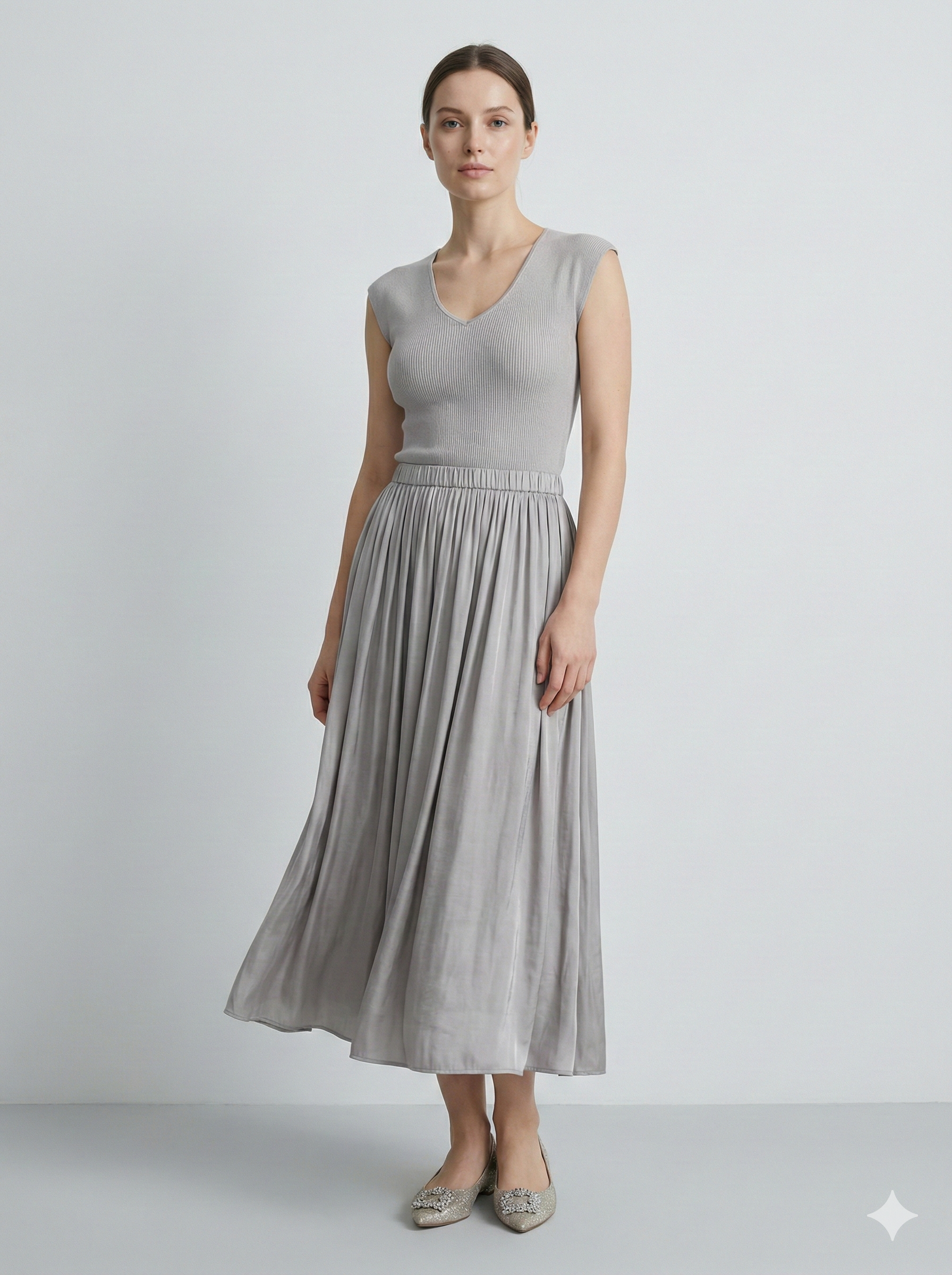 Spring/Summer Knitwear and Cutting Designskirtwomen's sweater A6139