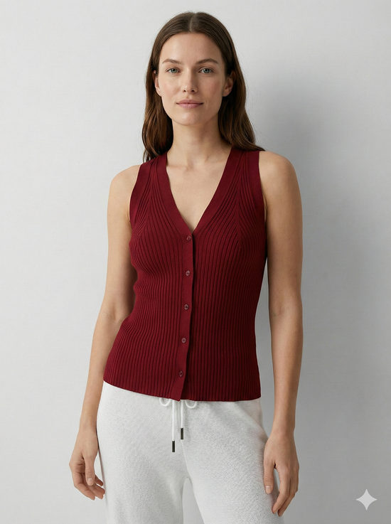 V-neck cardigan 95226