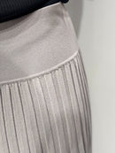 Knitted long skirt K16012