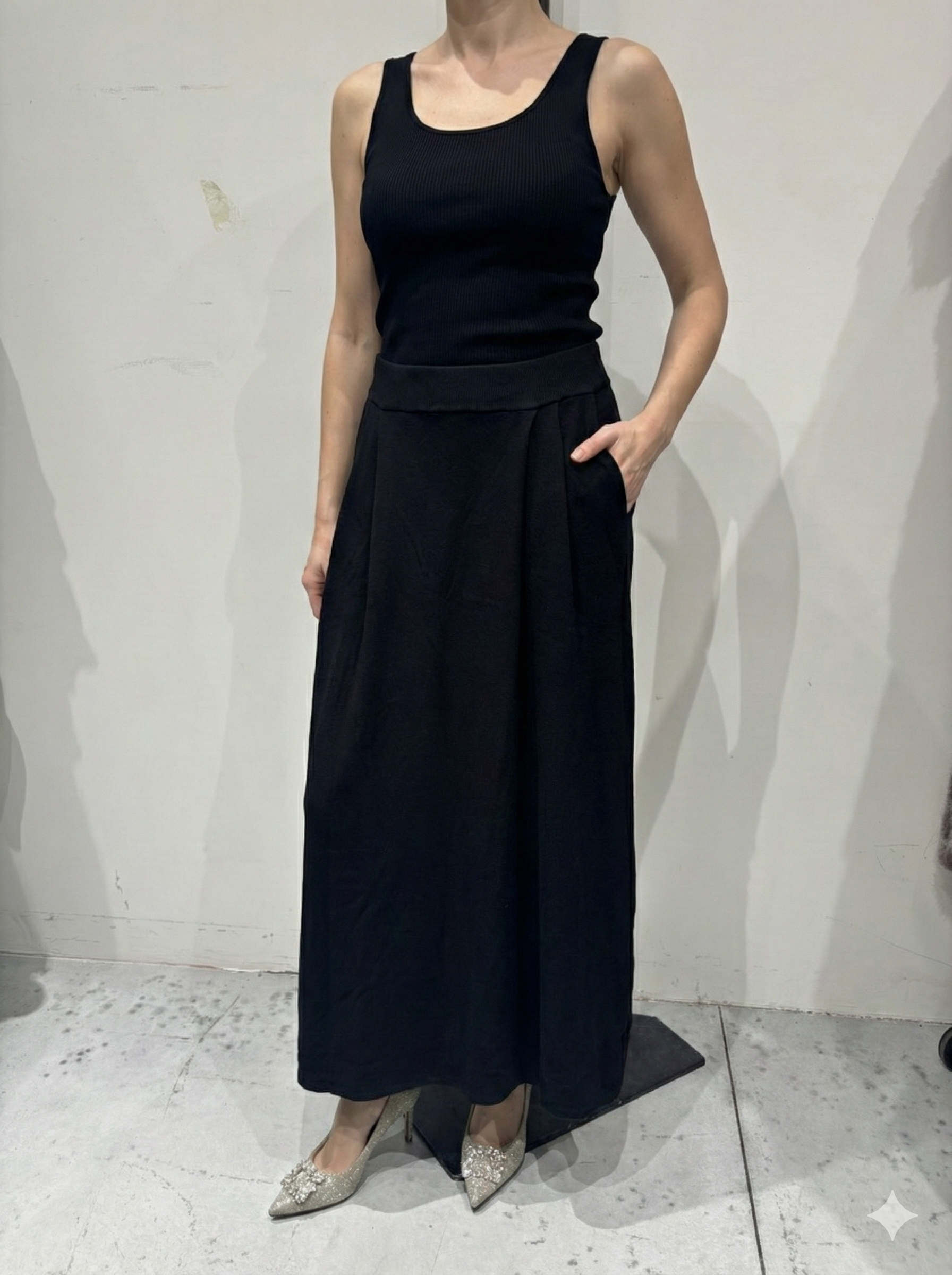 Knitted long dress 92056