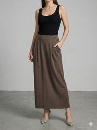 Knitted long dress 92056