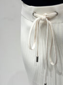 Knitted long pleated skirt 92088