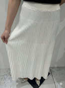 Knitted long pleated skirt 92055