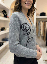 sweater caot embroidered art.6080