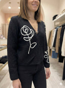 sweater caot embroidered art.6080