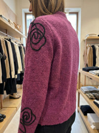 sweater caot embroidered art.6080