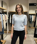 Twisted rope, beads, short-sleeved shirt HZ912