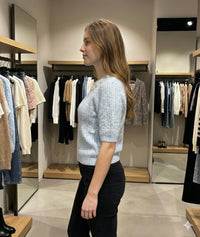 Twisted rope, beads, short-sleeved shirt HZ912