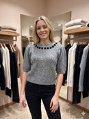 Twisted rope, beads, short-sleeved shirt HZ912