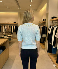 Twisted rope, beads, short-sleeved shirt HZ912