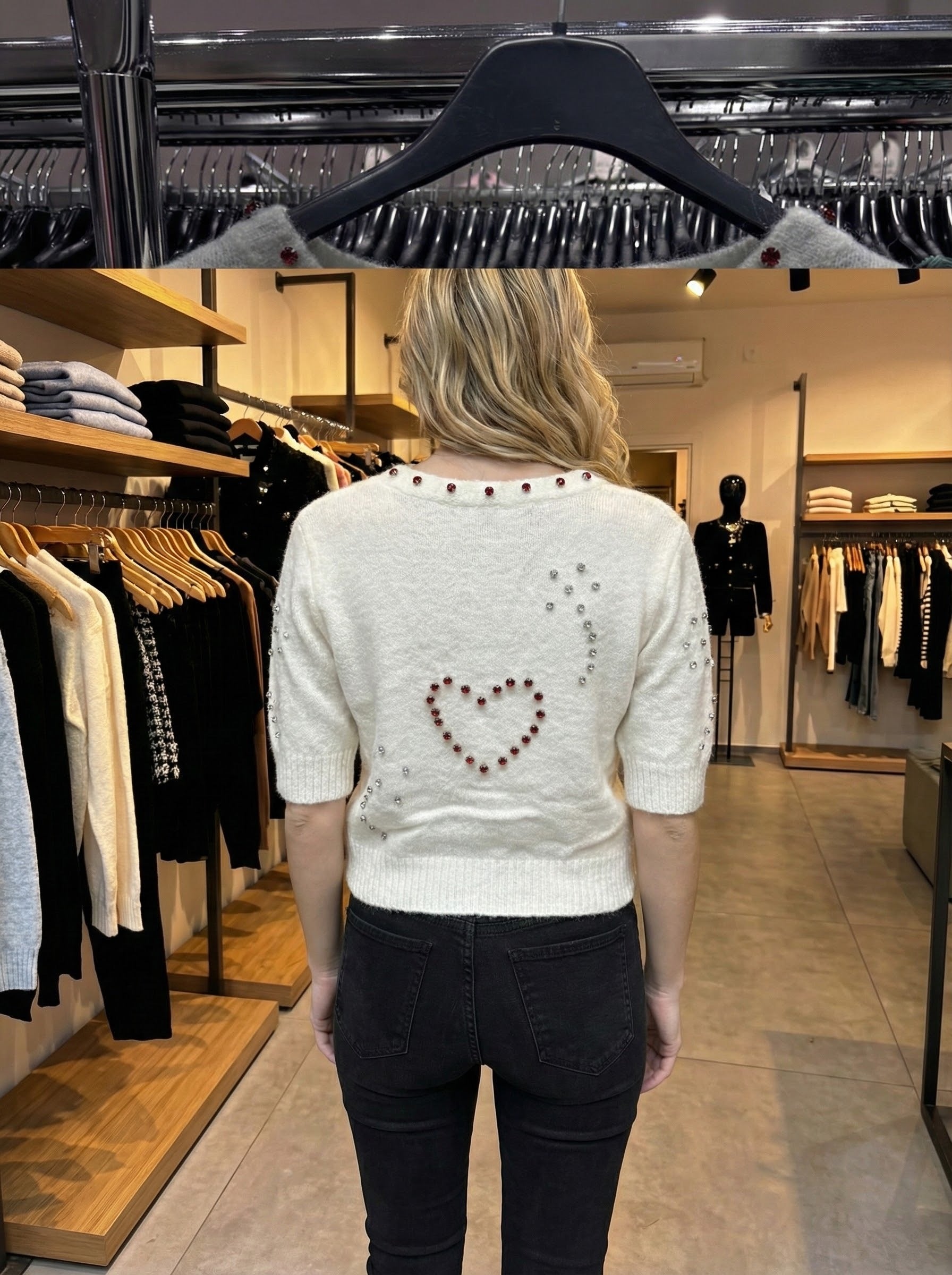 short sleeve girl diamond art：6065