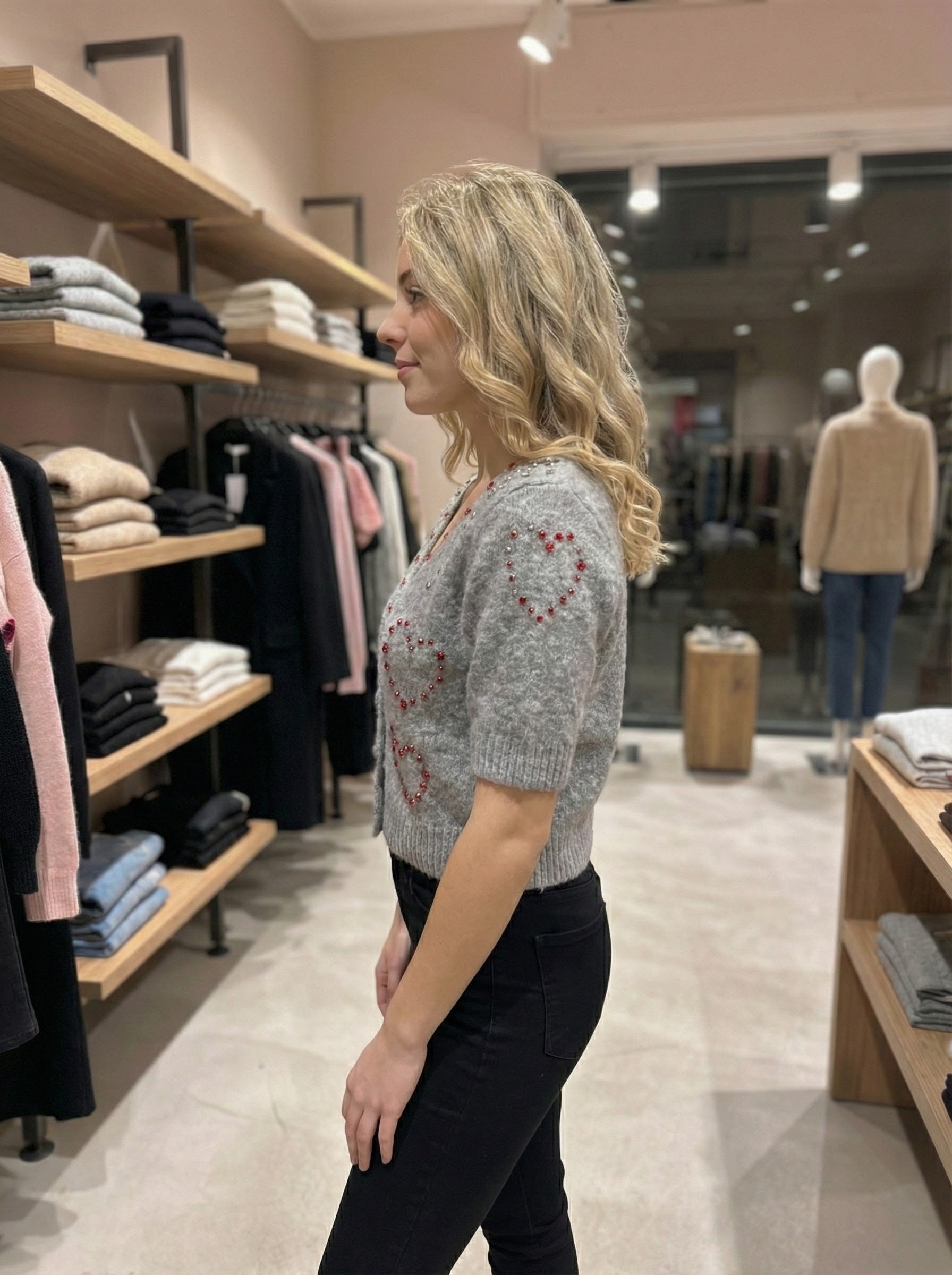 short sleeve girl diamond art：6065