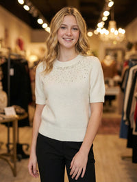 Mid-length sleeve girl necklace art：6069