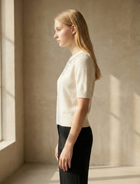 Mid-length sleeve girl necklace art：6069