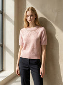 Mid-length sleeve girl necklace art：6069