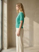 Mid-length sleeve girl necklace art：6069