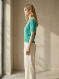 Mid-length sleeve girl necklace art：6069