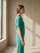 Mid-length sleeve girl necklace art：6069