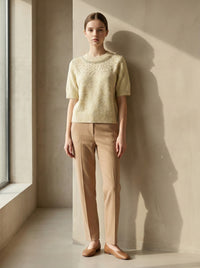 Mid-length sleeve girl necklace art：6069