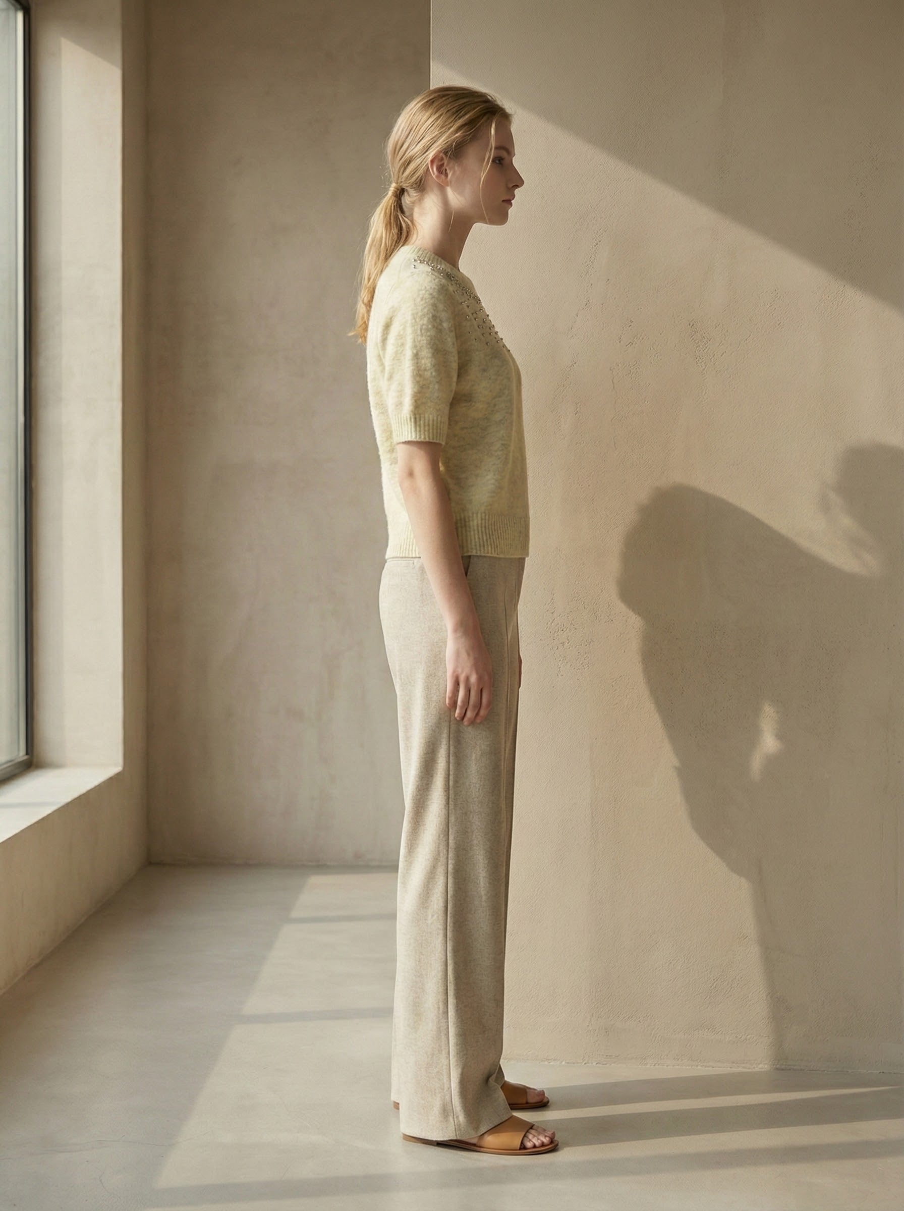 Mid-length sleeve girl necklace art：6069