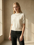 Mid-length sleeve girl necklace art：6069