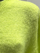 maglione a maniche corte in alpaca