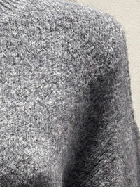 maglione a maniche corte in alpaca