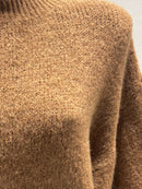 maglione a maniche corte in alpaca