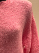 maglione a maniche corte in alpaca