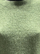 maglione a maniche corte in alpaca