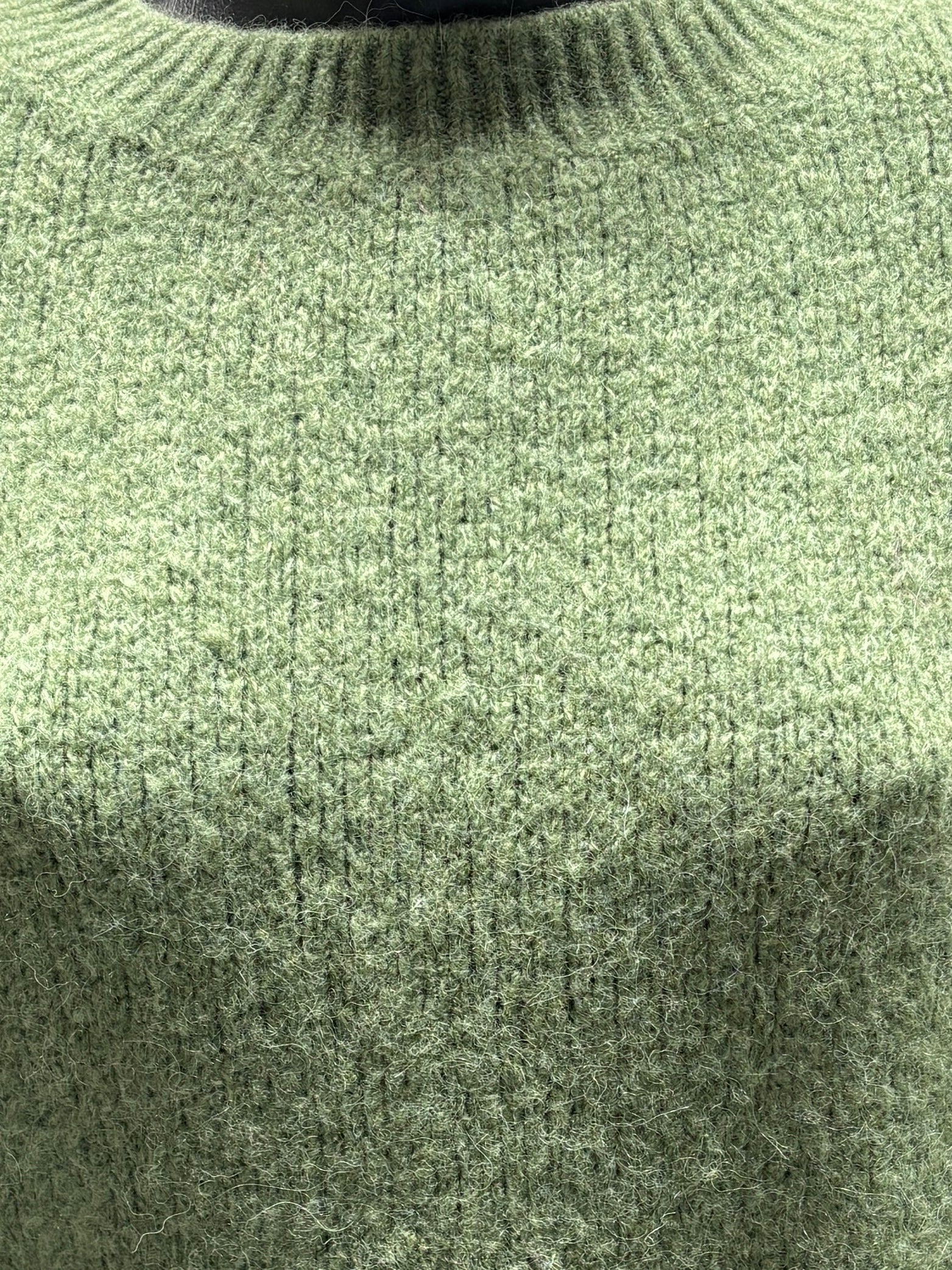 maglione a maniche corte in alpaca