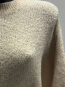 maglione a maniche corte in alpaca